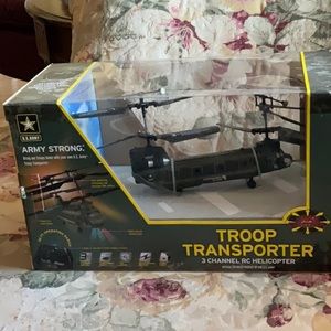 EXRC U.S. Army Strong Remote Control 3 Channel Troop Transporter Helicop…